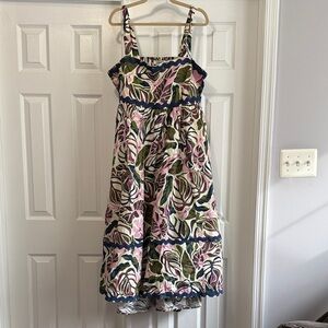 Torrid Floral Casual Dress - Pink, Green, and Navy, Sz 1